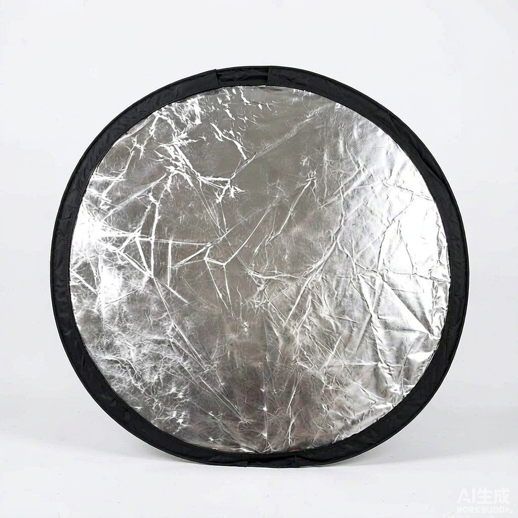 Reflector Disc Silver - Zusammenklappbarer 5-in-1-Lichtreflektor, 60 cm, runde Fotodiffusorschicht