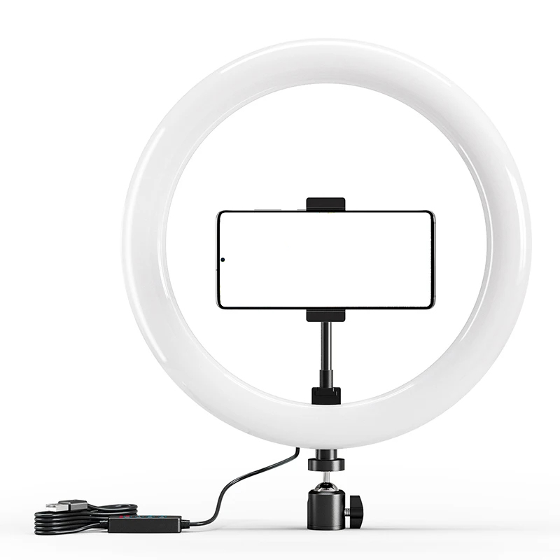 Photography Lighting Tool - 10-Zoll-LED-Selfie-Ringlicht, Kreisfülllicht, dimmbare runde Lampe für