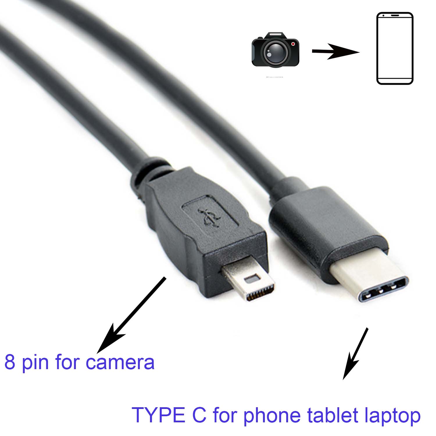Nikon Camera D3500 - TYP C OTG-KABEL FÜR Nikon Coolpix