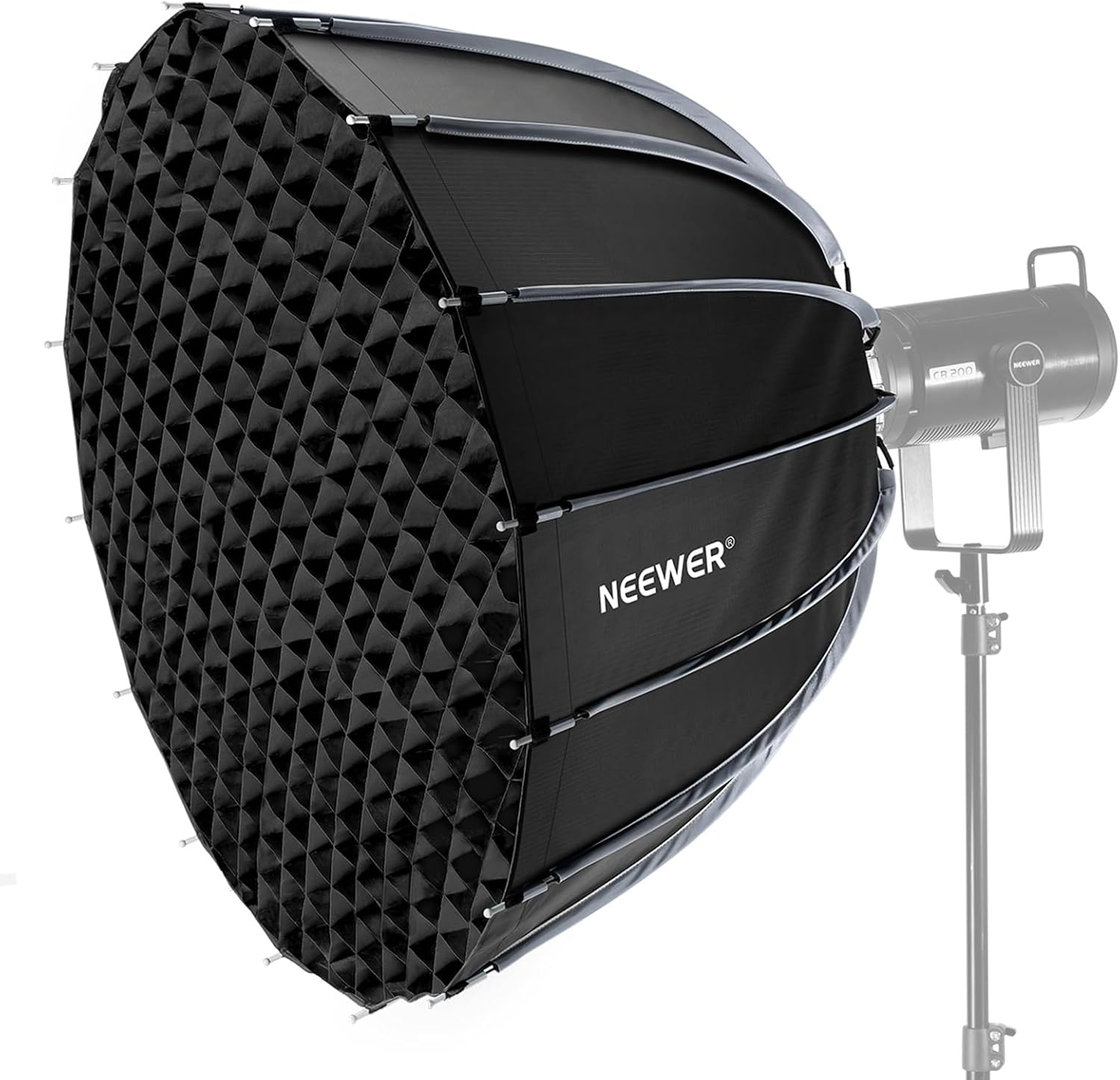 Photography Umbrella Lighting Kit - Parabolische Softbox mit Bowens-Anschluss, 35,4-Zoll-Softbox-Kit mit