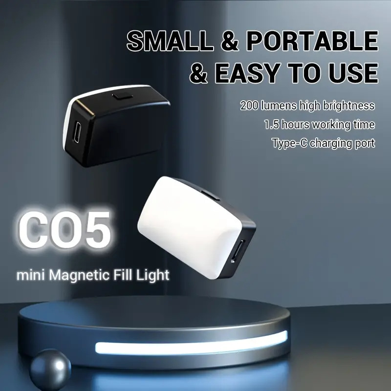 Photography Lighting Flash - Mini Magnetische LED Selfie Licht für