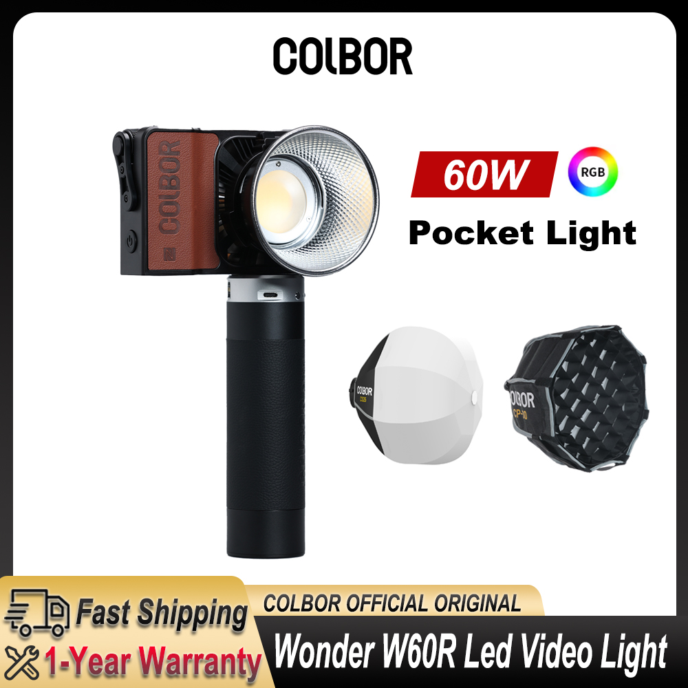 Photography Lighting Wireless - Colbor Wonder W60 RGB LED Videoleuchte
