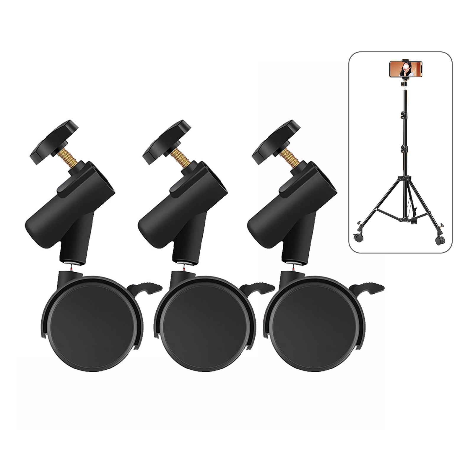 Photography Lighting Tool - 3 Stück/Set flexible Lenkrollen mit 16