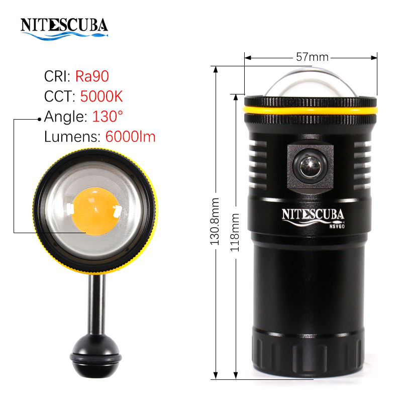Nitescuba NSV60 LED-Tauchvideo – Photography Lighting Wireless Bewertung und Preis
