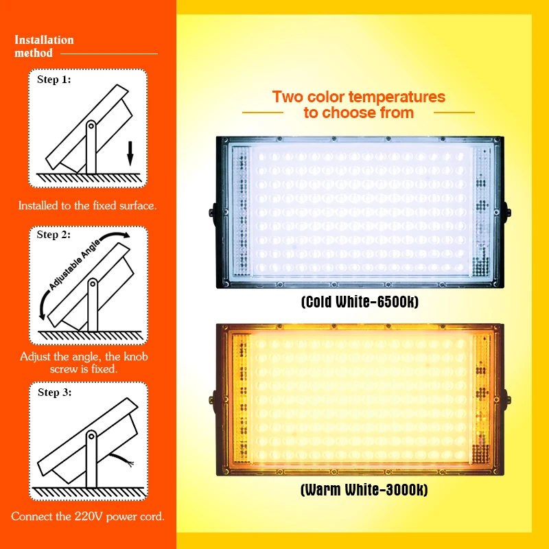 50W 100W Led Flutlicht IP65 Wa – Photography Lighting Uk Bewertung und Preis
