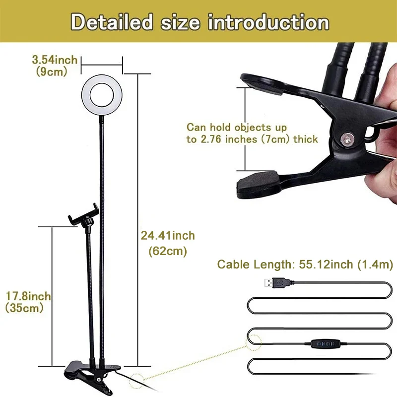 Universeller flexibler Handyha – Photography Lighting Tool Bewertung und Preis