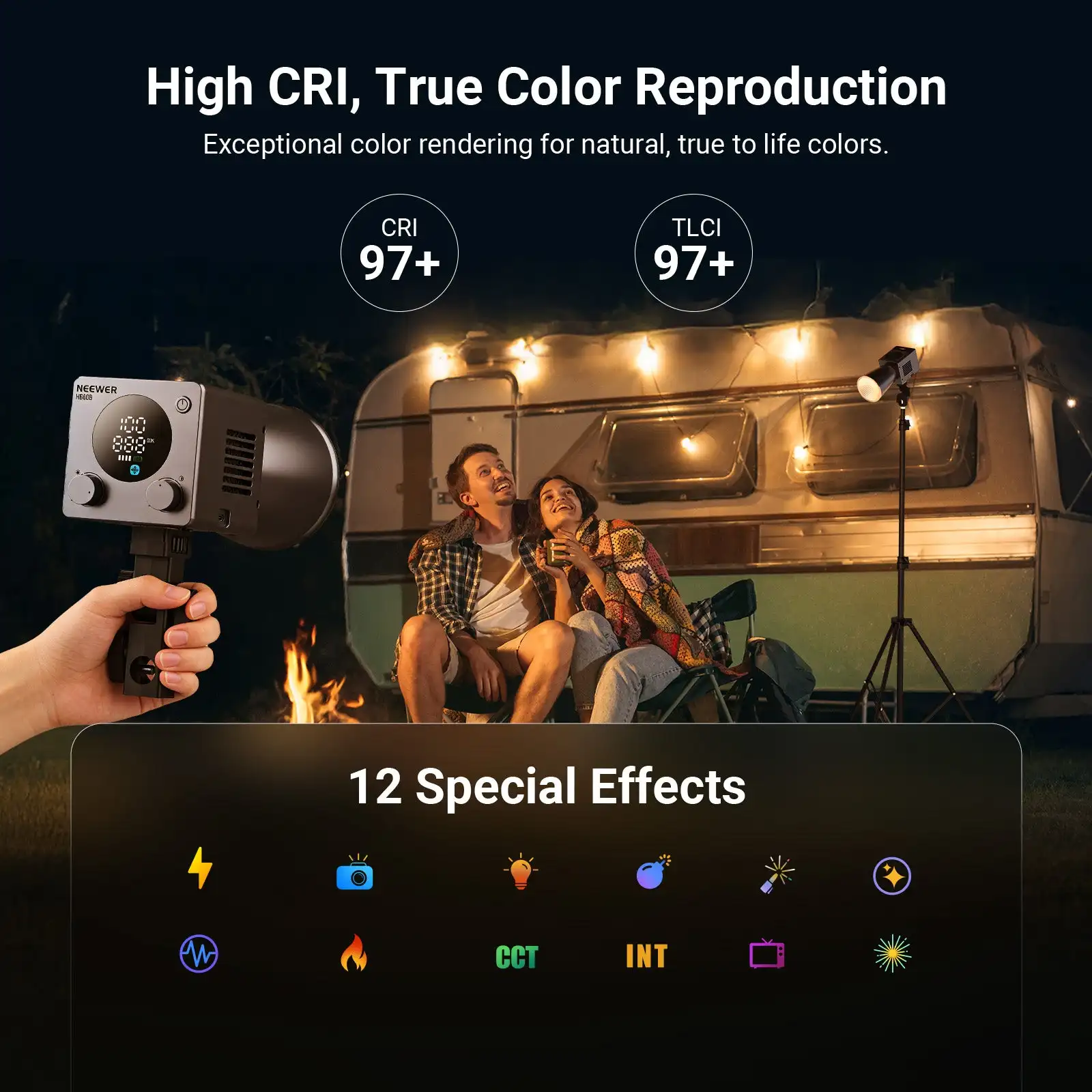 NEEWER HB60B 60W LED-Videoleuc – Photography Lighting Wireless Bewertung und Preis