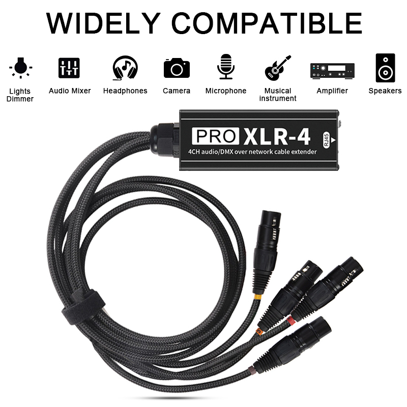 RJ45 Cat5 Cat6 zu 4-Kanal-XLR- – Photography Lighting Uk Bewertung und Preis
