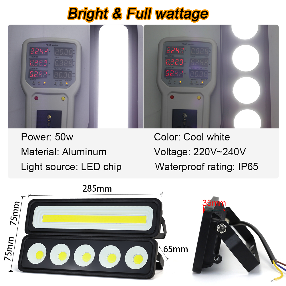 LED-Flutlicht Echt 50W 220V IP – Photography Lighting Uk Bewertung und Preis