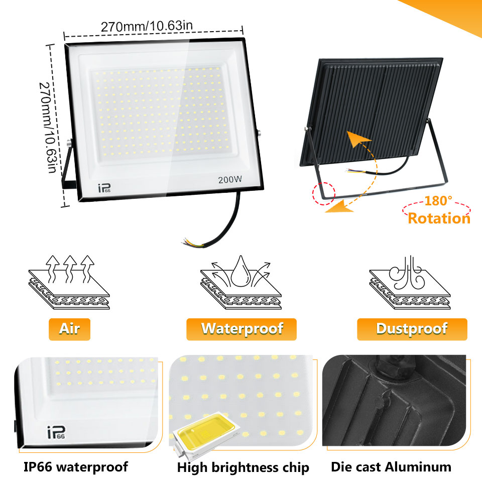 Led Flutlicht IP66 Wasserdicht – Photography Lighting Uk Bewertung und Preis